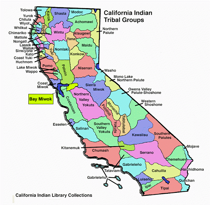 California Tribal Groups Map
